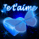 Papillon et coeur non bleu "Je t'aime"