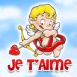 Cupidon mignon "Je t'aime"